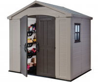 Пластиковый сарай Factor 8'*6' (2,5 м х 1,8 м) Пластиковый сарай Factor 8'*6' (2,5 м х 1,8 м)