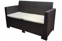 Двухместный диван RATTAN NEBRASKA SOFA, цвет венге