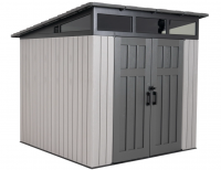 Пластиковый сарай WoodLook 8,3'х8,3' с односкатной крышей (231 см x 231 см) Пластиковый сарай WoodLook 8,3'х8,3' с односкатной крышей (231 см x 231 см)