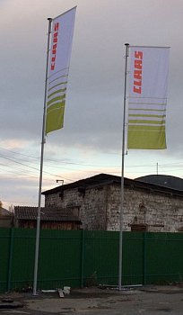 Флагшток уличный стационарный секционный Nordwerk СУПЕР БАННЕР 10 метров