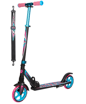 БЕЗ УПАКОВКИ Самокат 2-колесный Electra 180 мм, голубой/розовый