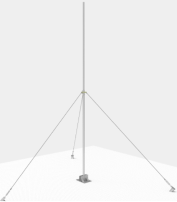 Мачта стальная телескопическая 6м