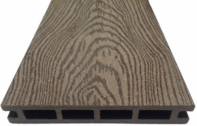 Террасная доска holzhof бесшовная двухсторонняя 145x25х6000 мм